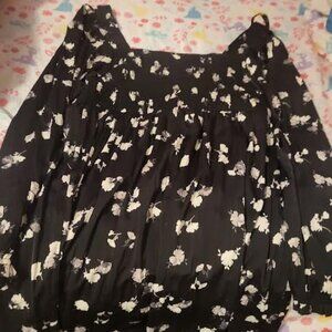 Womens Motherhood Maternity Black Floral Dress Size XL
